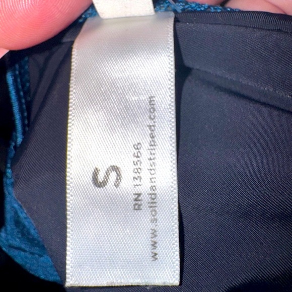 Anthropologie Solid & Striped 
The Claudia One Piece Cut Out Swimsuit Blue S - Picture 8 of 13